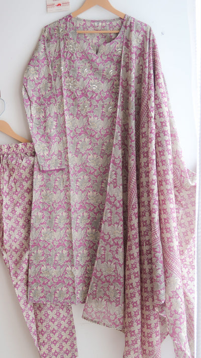 Pink Petal Elegance Suit Set - EOFY SALE