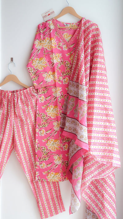 Pink Rose Radiance Ensemble Suit Set - EOFY SALE