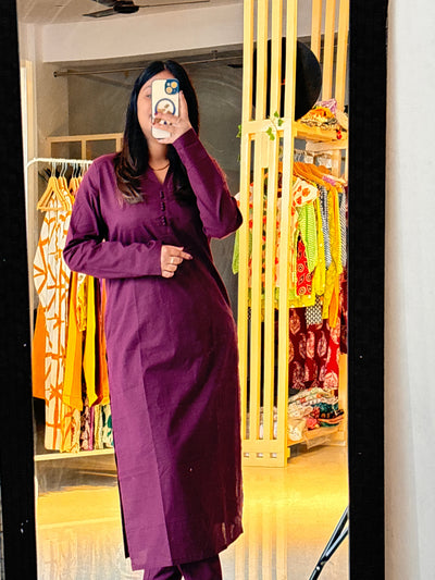 Eggplant Elegance Suit Set