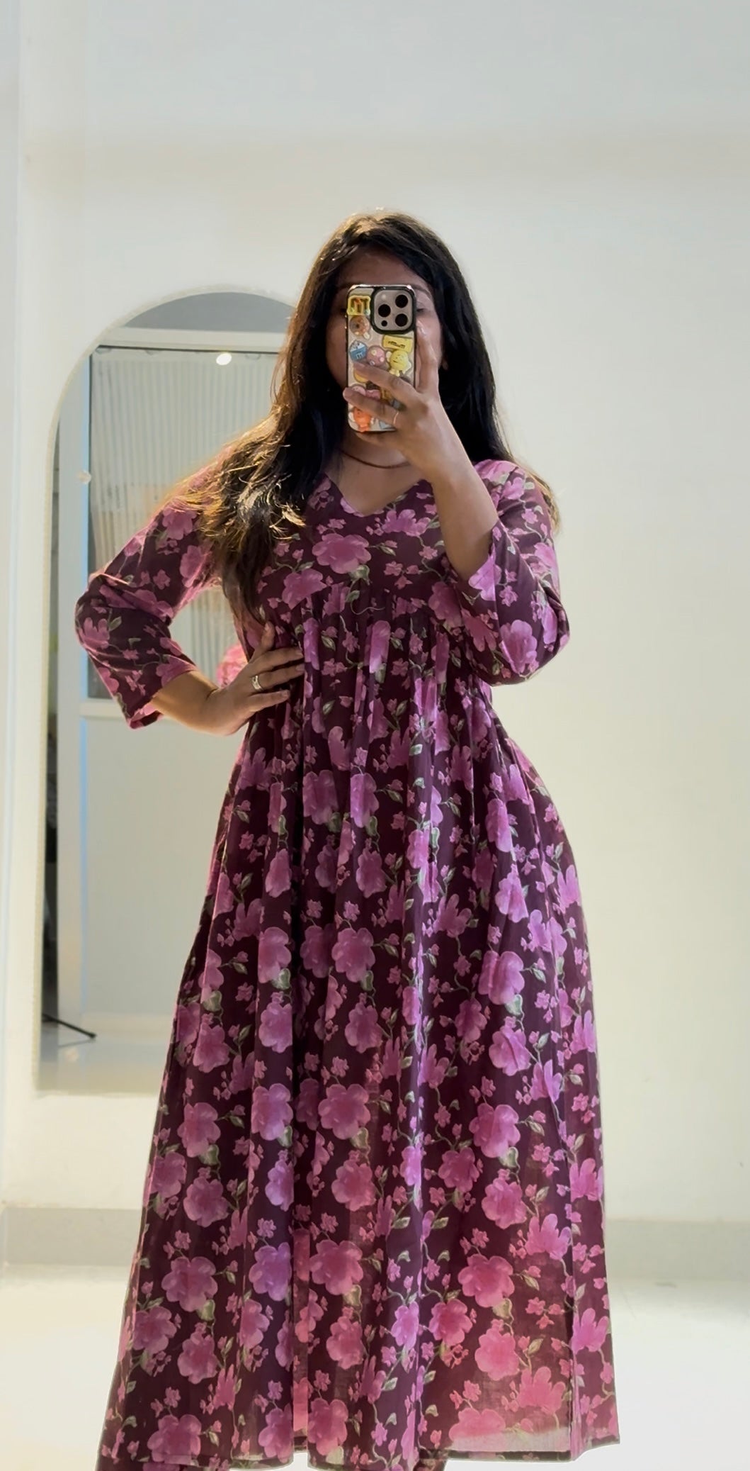 Mehroon Blooms Suit Set - Aaram 2.0