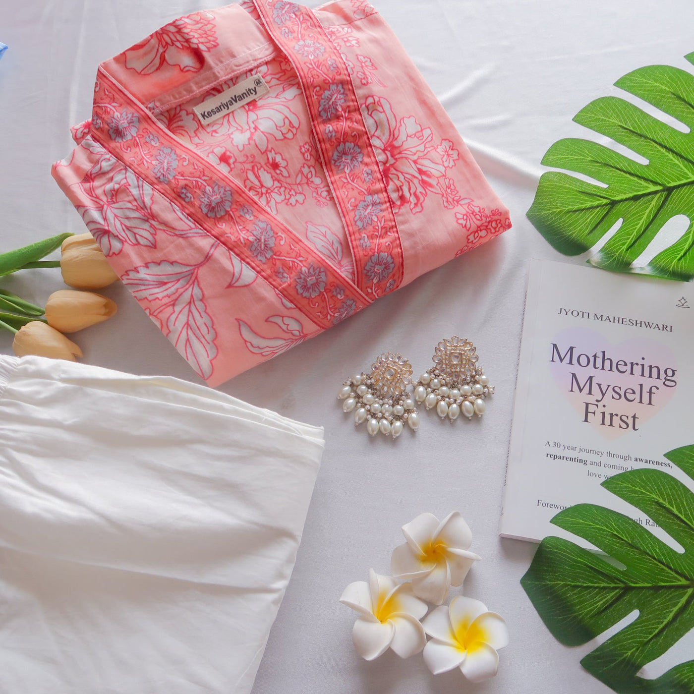 Peach Floral Suit Set - Raahat 7.0