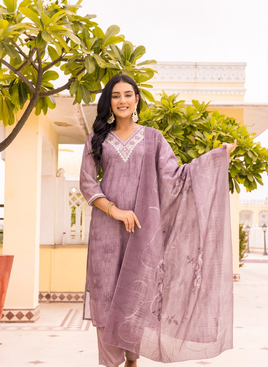 Plum Spark Slim Fit Suit Set - SALE