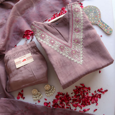 Plum Spark Slim Fit Suit Set - SALE