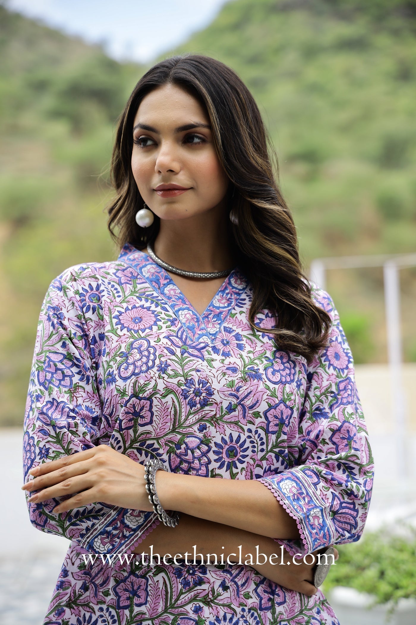 "Maahru" Hand Block Printed Cotton Kurta