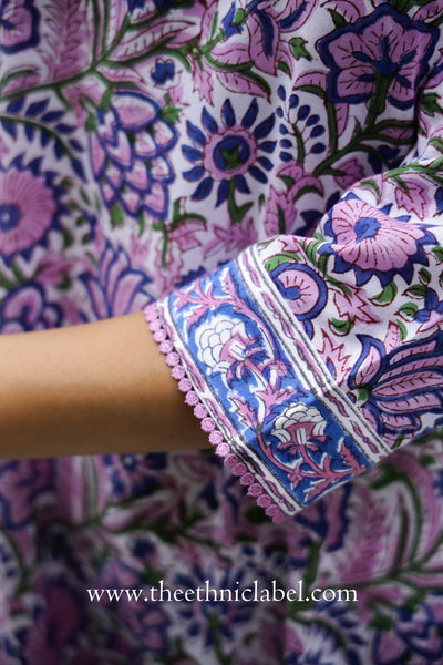 "Maahru" Hand Block Printed Cotton Kurta