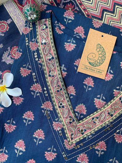 "Shivika" Cotton Kurta Set(3pc)