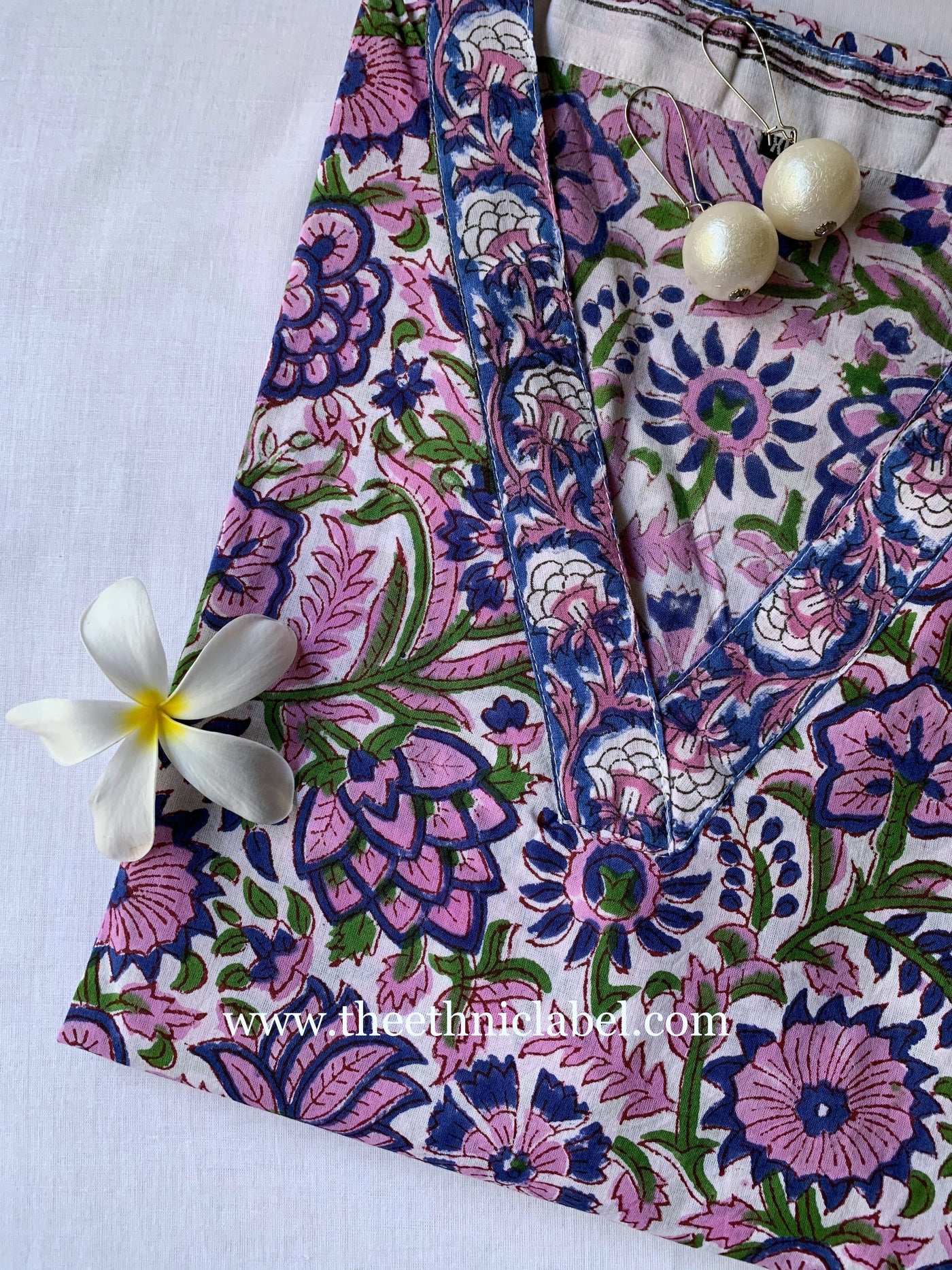 "Maahru" Hand Block Printed Cotton Kurta