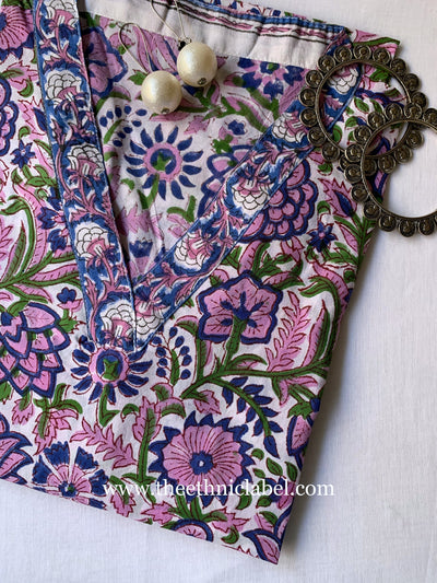 "Maahru" Hand Block Printed Cotton Kurta