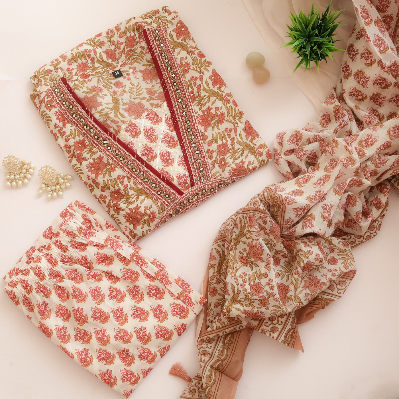 Nalini Soft Cotton Suit