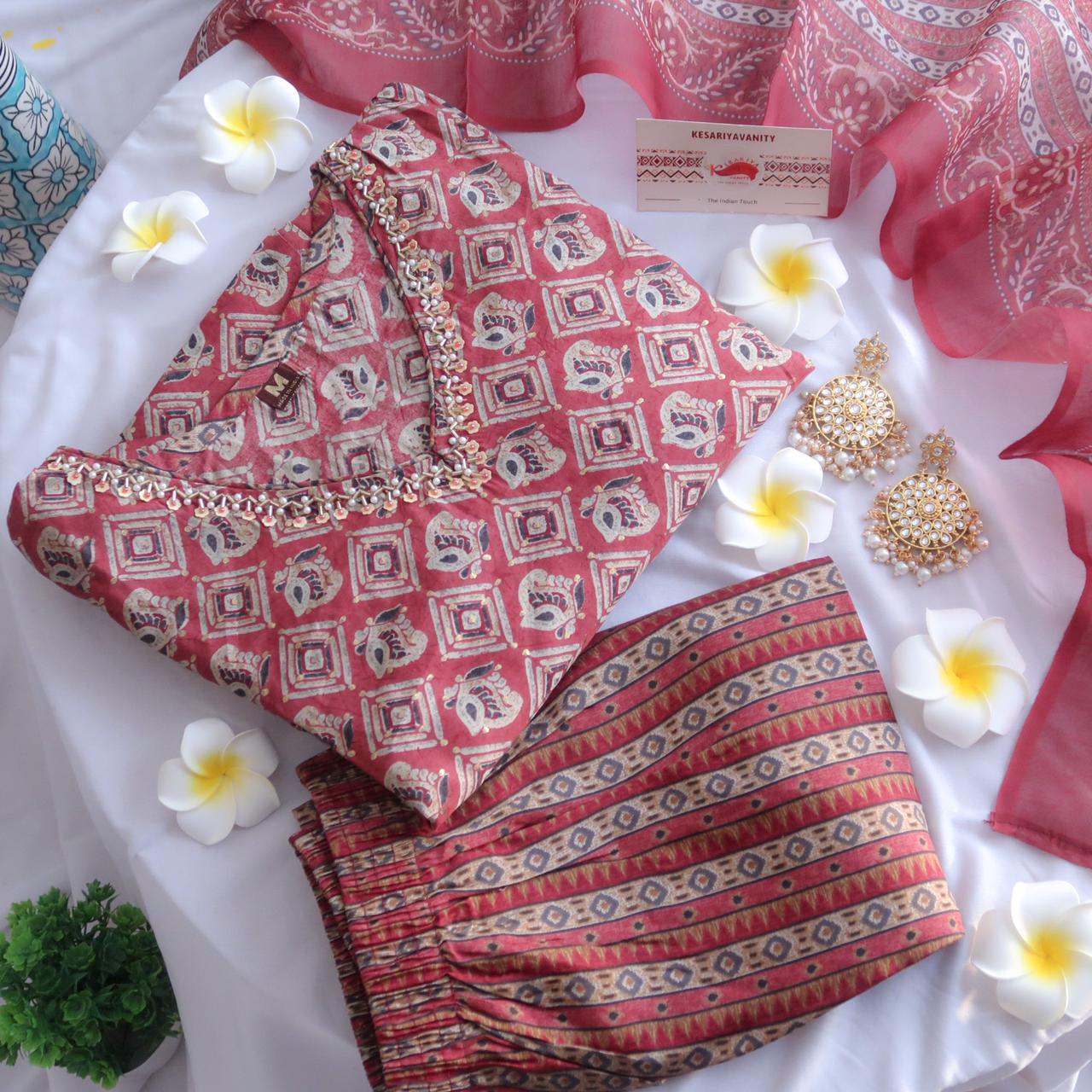 Kand Pushp Festive Special Slim Fit Suit Set