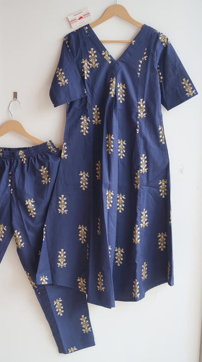 Indigo Harmony Office/Regular Wear Suit Set