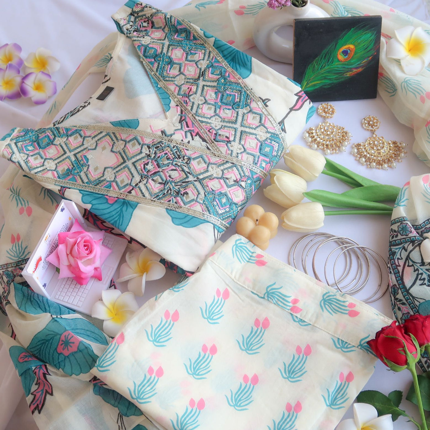 Moonlit Blossom Ensemble Suit Set - Launch 16